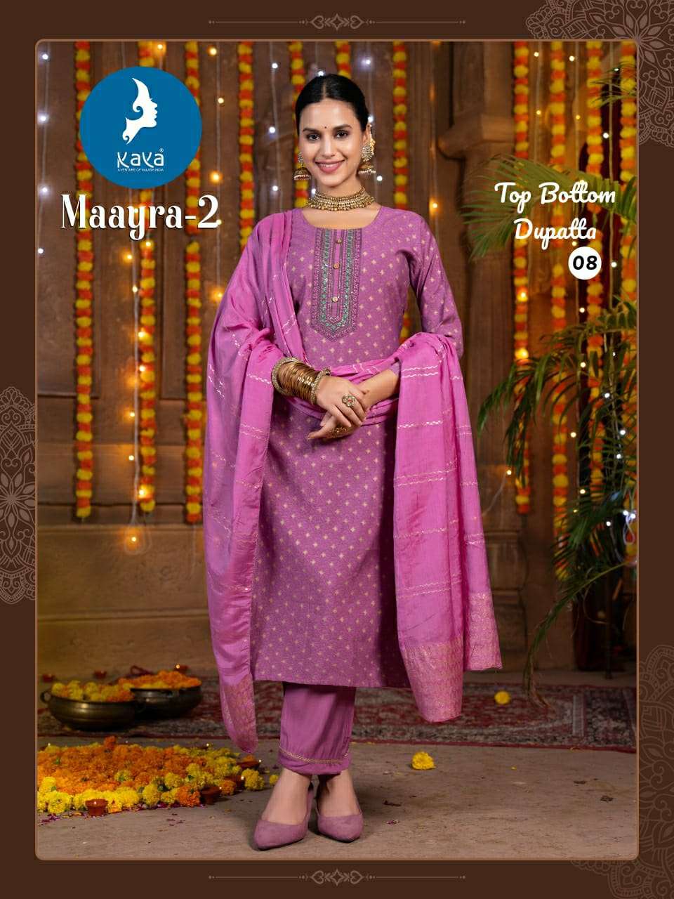 kaya presents maayra vol-2 roman silk readymade kurtis catalog wholesaler and exporter 