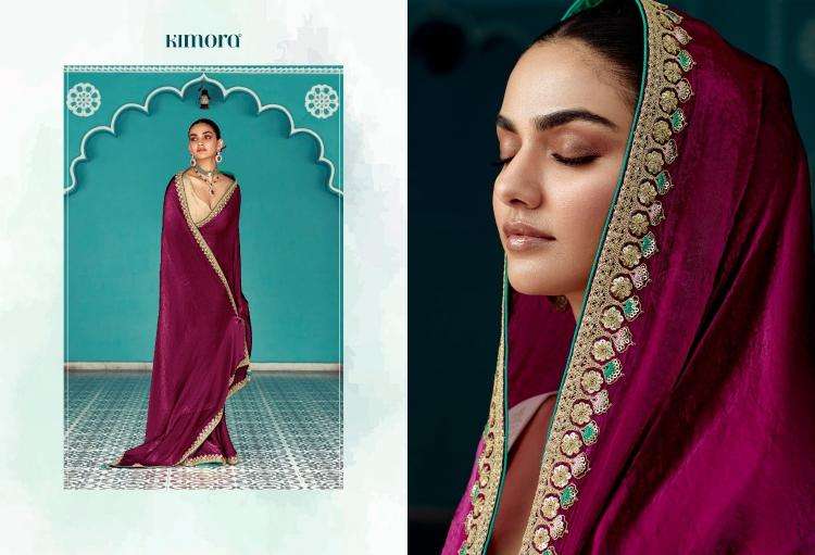 Kimora Presents Amber 2191-2201 Fancy Shop Stunning Party Sarees For Any Occasion Catalog Wholesaler And Exporter In Surat