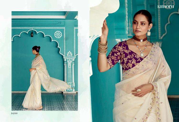 Kimora Presents Amber 2191-2201 Fancy Shop Stunning Party Sarees For Any Occasion Catalog Wholesaler And Exporter In Surat
