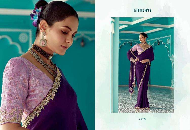 Kimora Presents Amber 2191-2201 Fancy Shop Stunning Party Sarees For Any Occasion Catalog Wholesaler And Exporter In Surat