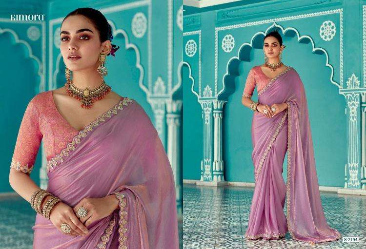 Kimora Presents Amber 2191-2201 Fancy Shop Stunning Party Sarees For Any Occasion Catalog Wholesaler And Exporter In Surat