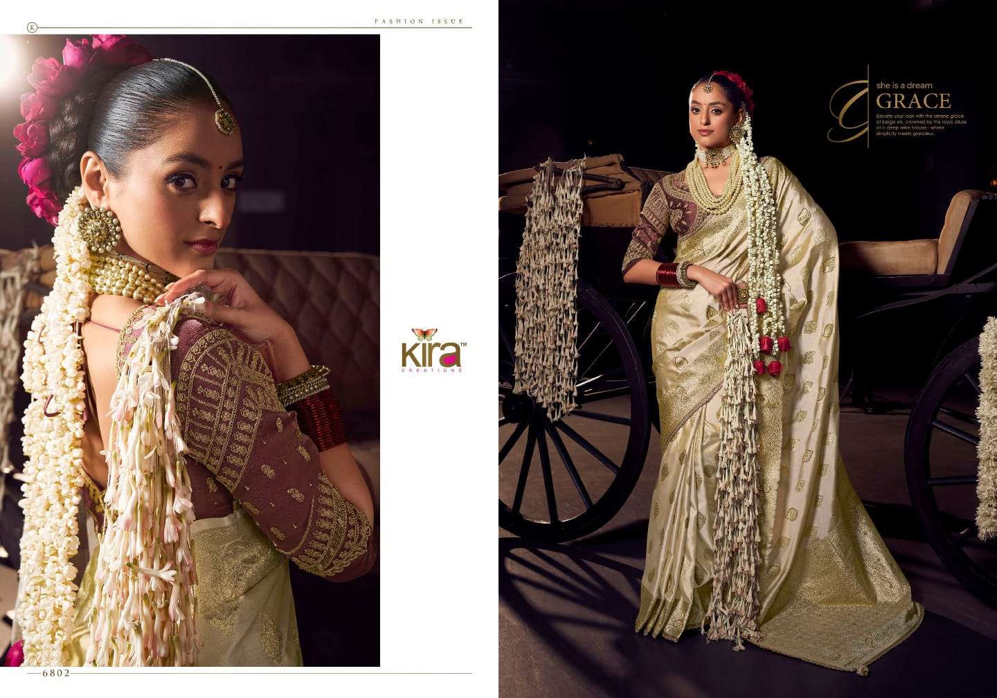 Kira Creation Presents Kesha Viscose Shop Elegant Sarees For a Perfect Wedding Catalog Wholesaler And Exporter 