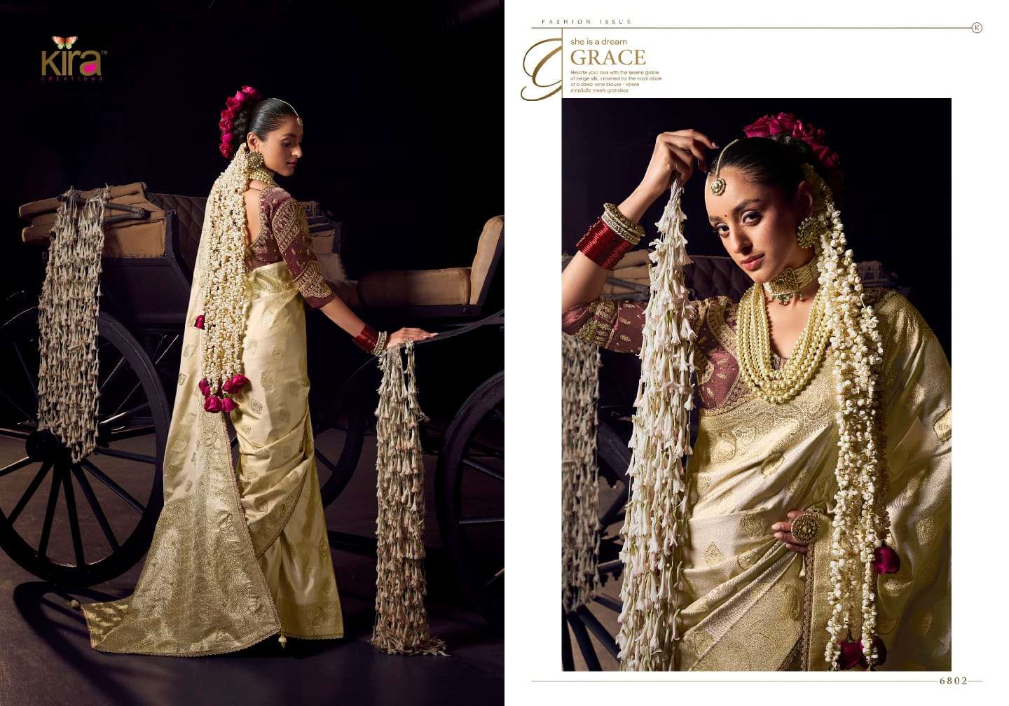 Kira Creation Presents Kesha Viscose Shop Elegant Sarees For a Perfect Wedding Catalog Wholesaler And Exporter 