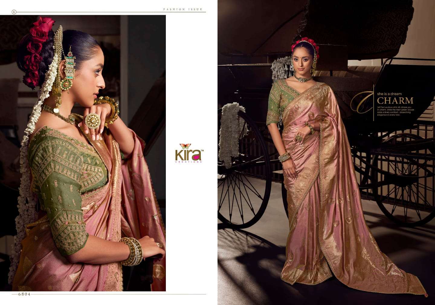 Kira Creation Presents Kesha Viscose Shop Elegant Sarees For a Perfect Wedding Catalog Wholesaler And Exporter 