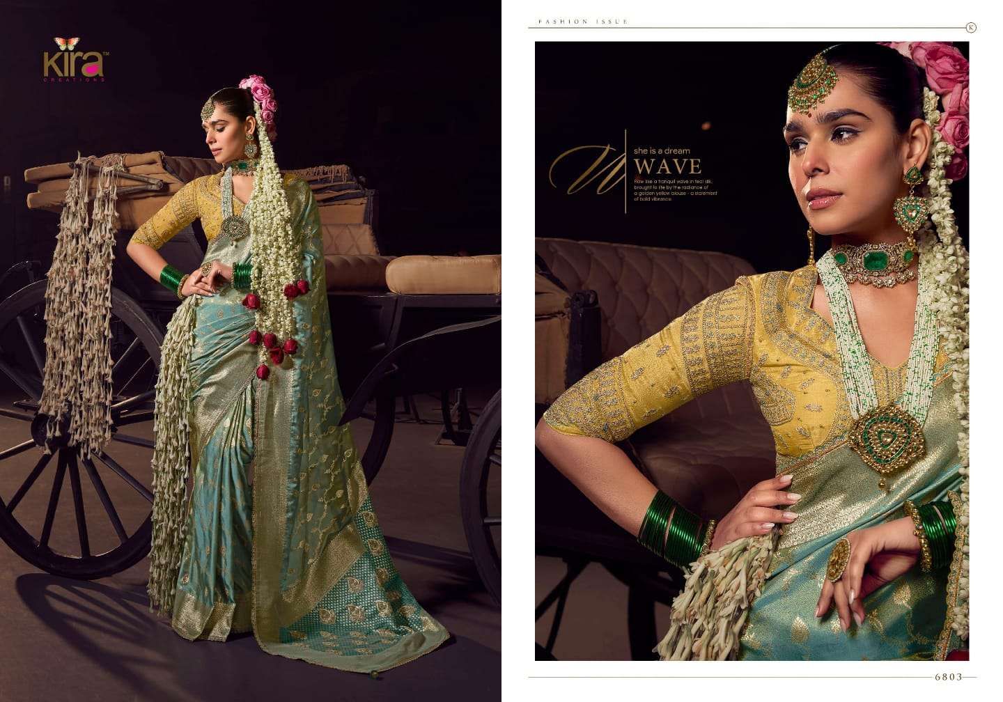 Kira Creation Presents Kesha Viscose Shop Elegant Sarees For a Perfect Wedding Catalog Wholesaler And Exporter 