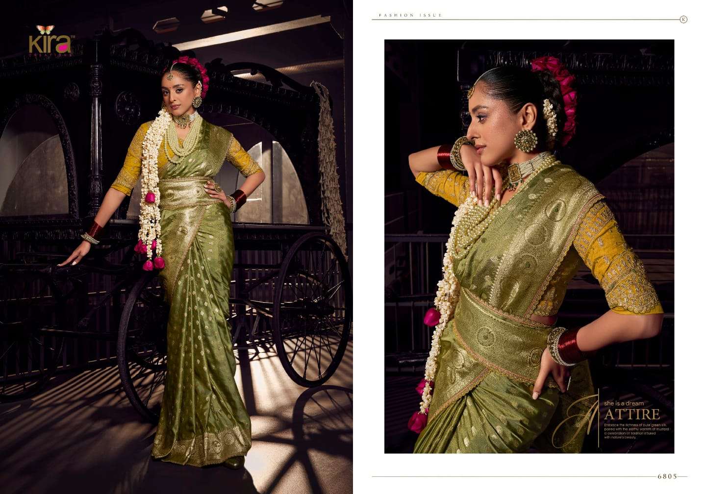 Kira Creation Presents Kesha Viscose Shop Elegant Sarees For a Perfect Wedding Catalog Wholesaler And Exporter 