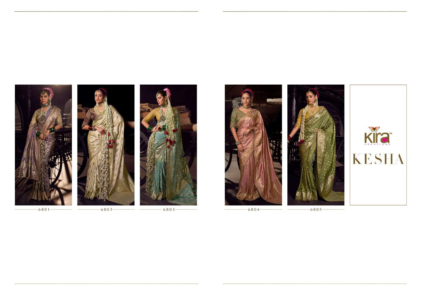 Kira Creation Presents Kesha Viscose Shop Elegant Sarees For a Perfect Wedding Catalog Wholesaler And Exporter 