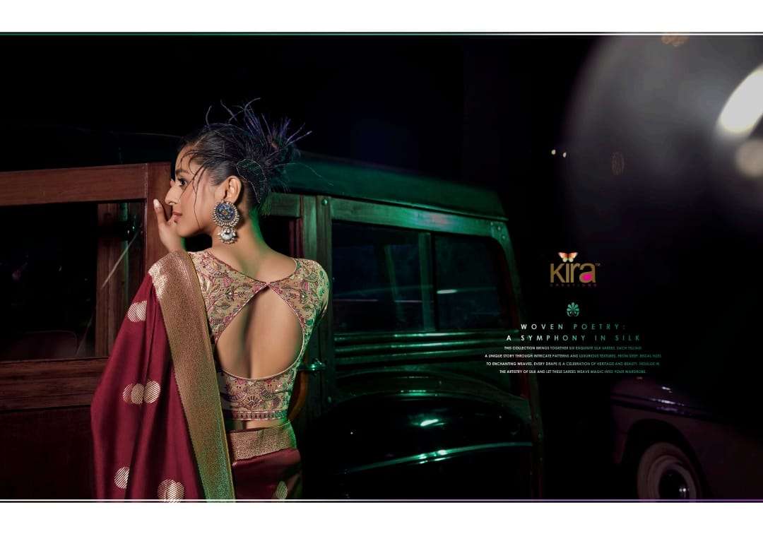 KIRA PRESENTS KAVISHA FANCY WEDDING STYLE SAREES CATALOG WHOLESALER AND EXPORTER 