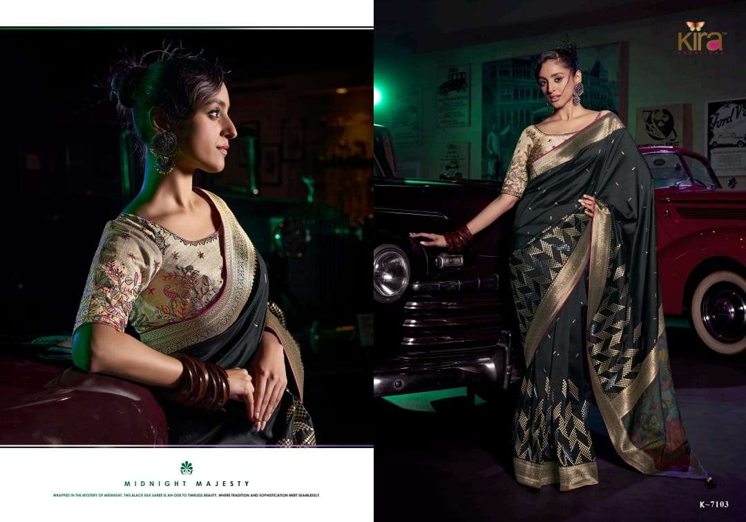 KIRA PRESENTS KAVISHA FANCY WEDDING STYLE SAREES CATALOG WHOLESALER AND EXPORTER 