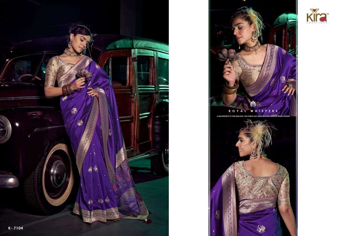 KIRA PRESENTS KAVISHA FANCY WEDDING STYLE SAREES CATALOG WHOLESALER AND EXPORTER 