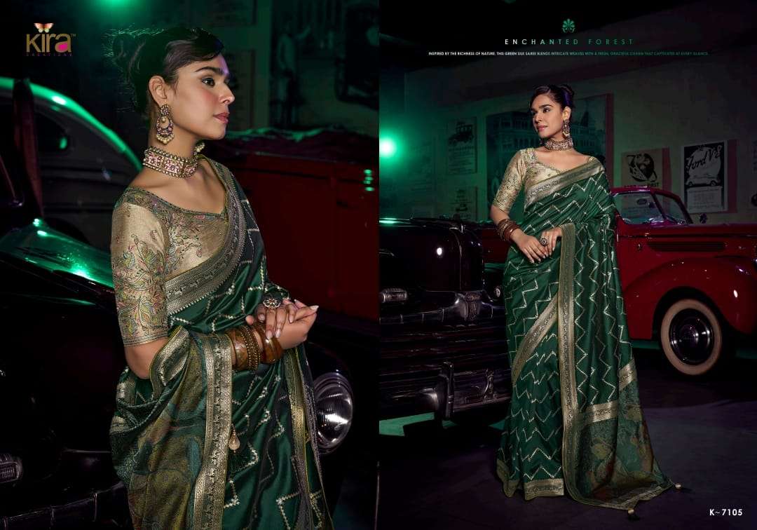 KIRA PRESENTS KAVISHA FANCY WEDDING STYLE SAREES CATALOG WHOLESALER AND EXPORTER 