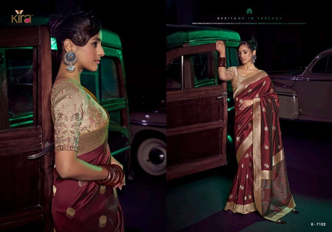 KIRA PRESENTS KAVISHA FANCY WEDDING STYLE SAREES CATALOG WHOLESALER AND EXPORTER 