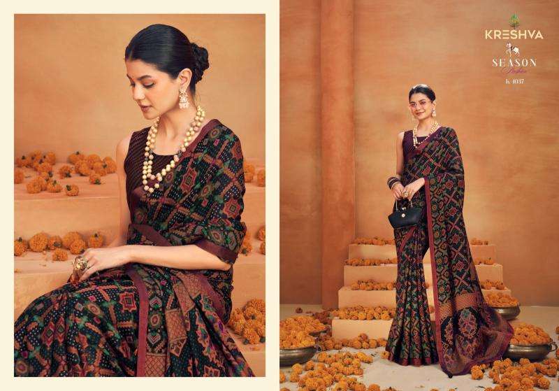 kreshva presents nilima georgette party wear saree for womens catalog wholesaler and exporter 