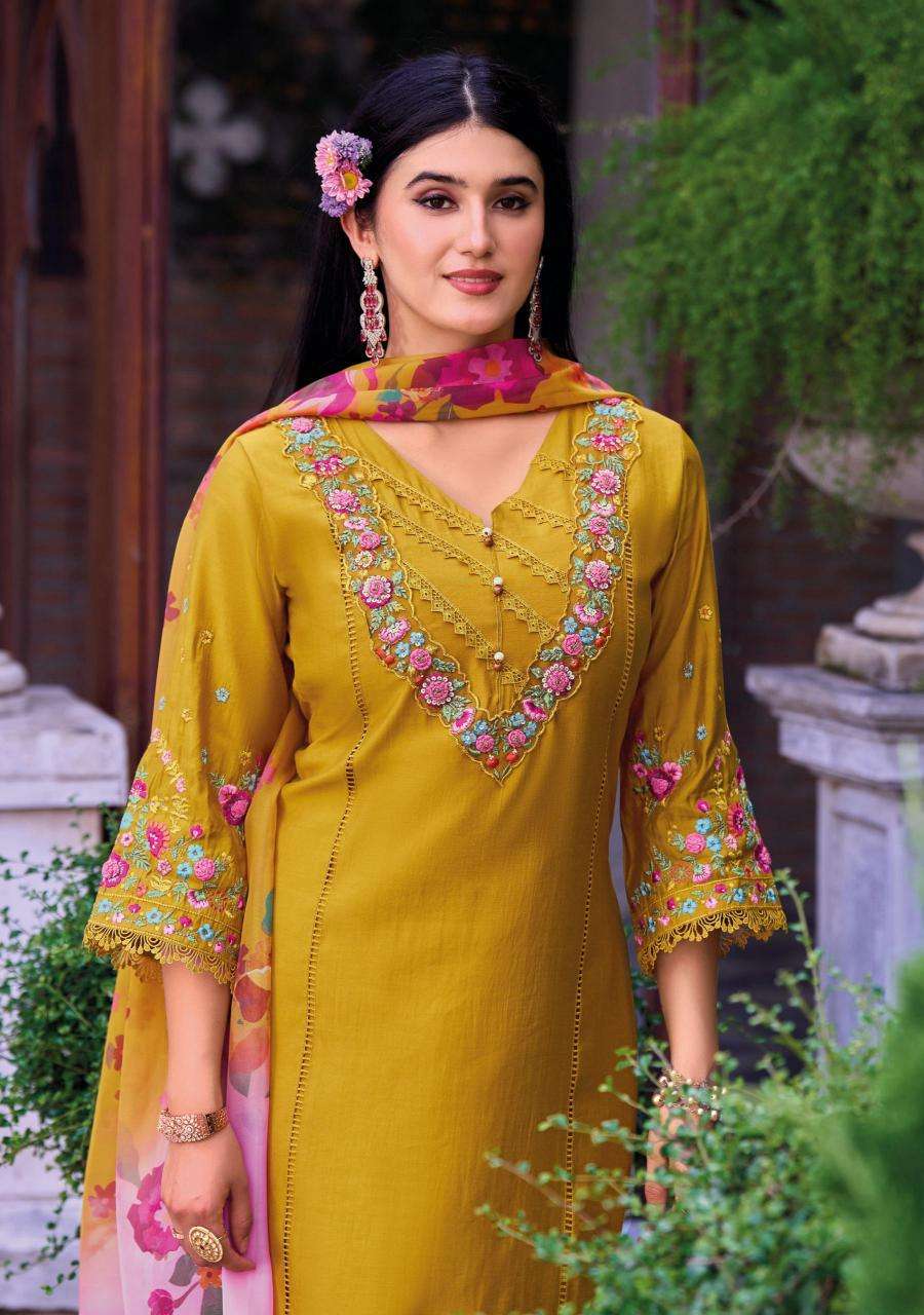 lady leela presents charchay viscose readymade party wear 3pcs kurtis catalog wholesaler and exporter 