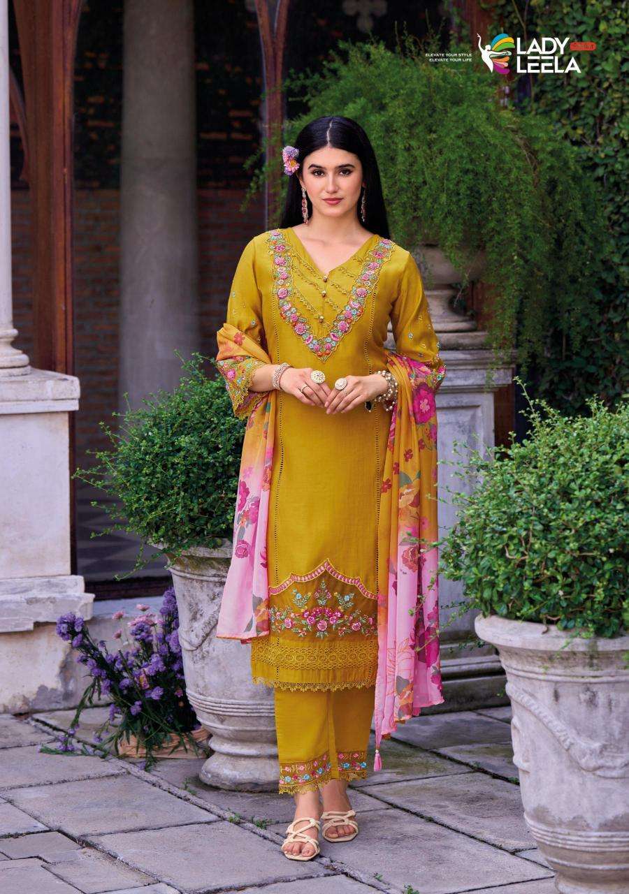 lady leela presents charchay viscose readymade party wear 3pcs kurtis catalog wholesaler and exporter 