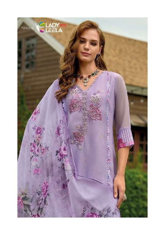 lady leela presents Inaya vol-2 readymade organza modern 3pcs kurtis catalog wholesaler and exporter 