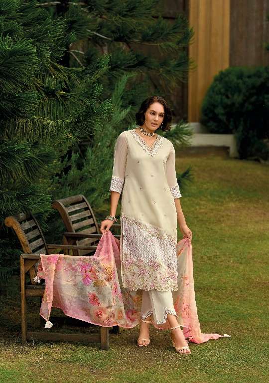 lady leela presents Inaya vol-2 readymade organza modern 3pcs kurtis catalog wholesaler and exporter 