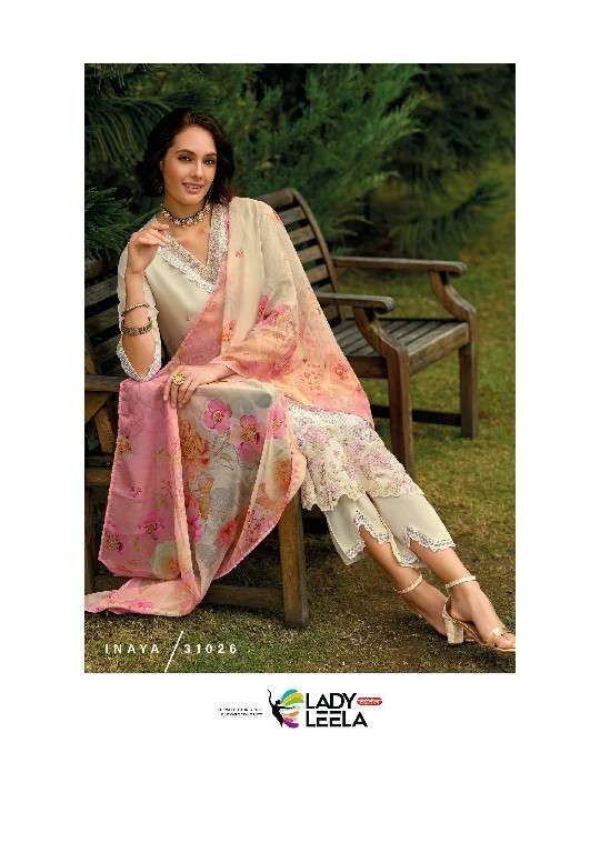 lady leela presents Inaya vol-2 readymade organza modern 3pcs kurtis catalog wholesaler and exporter 