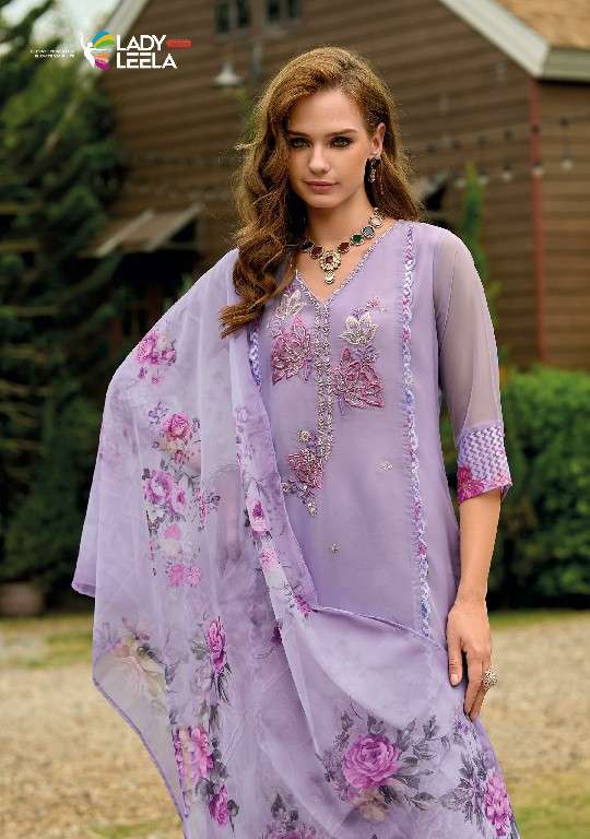 lady leela presents Inaya vol-2 readymade organza modern 3pcs kurtis catalog wholesaler and exporter 