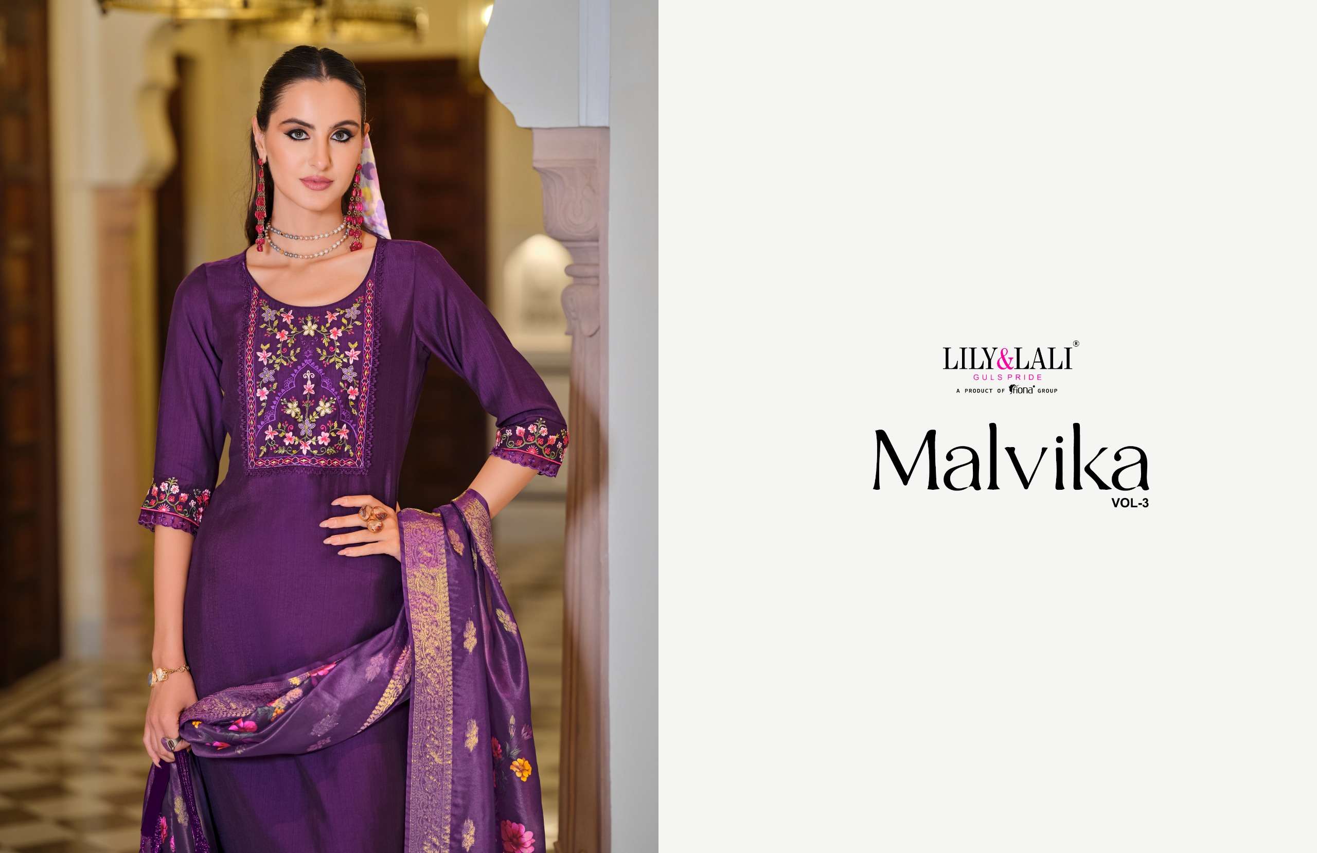 LILY & LALI PRESENTS MALVIKA VOL-3 VISCOSE FANCY KURTIS CATALOG WHOLESALER AND EXPORTER IN SURAT