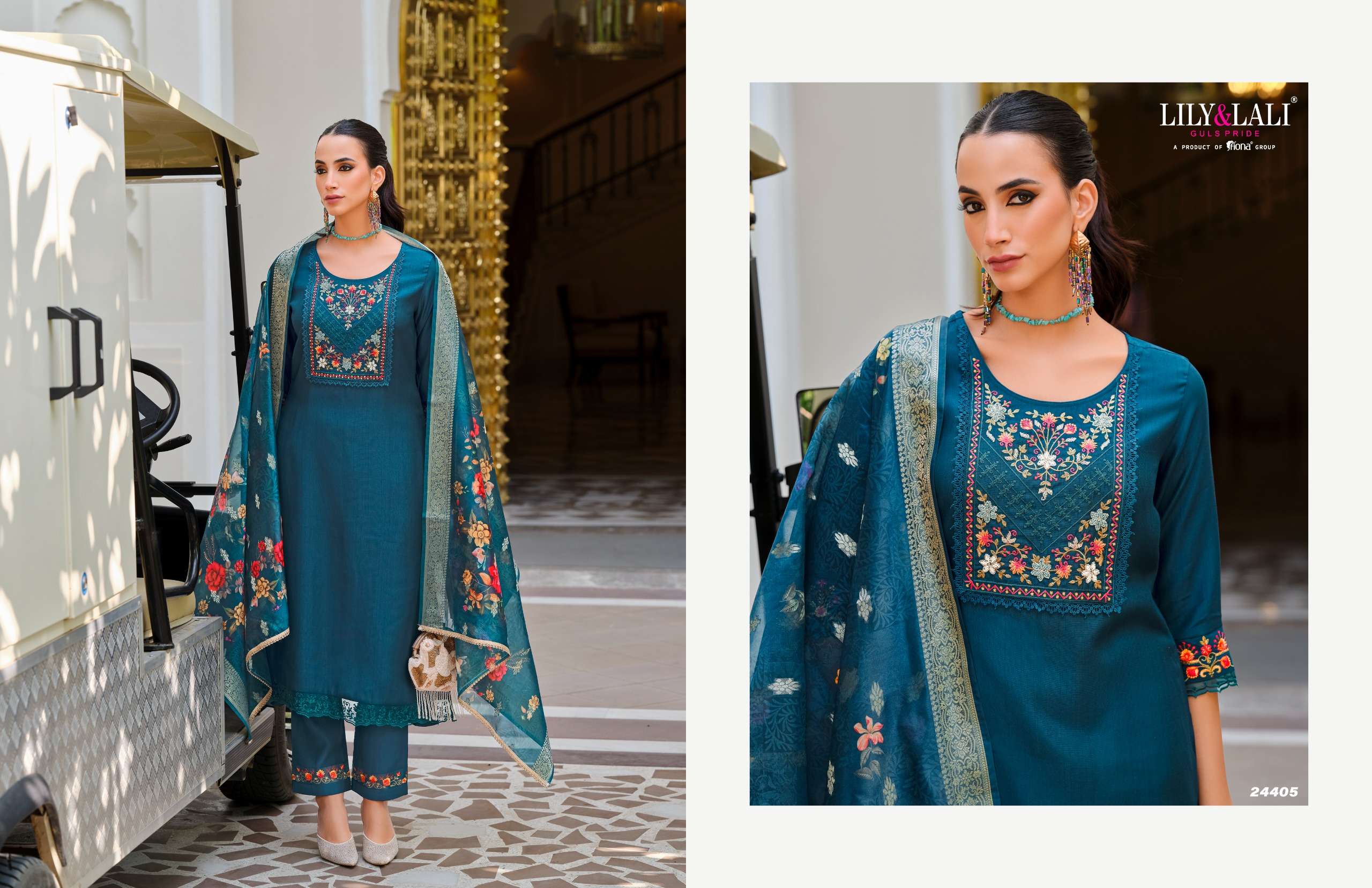 LILY & LALI PRESENTS MALVIKA VOL-3 VISCOSE FANCY KURTIS CATALOG WHOLESALER AND EXPORTER IN SURAT