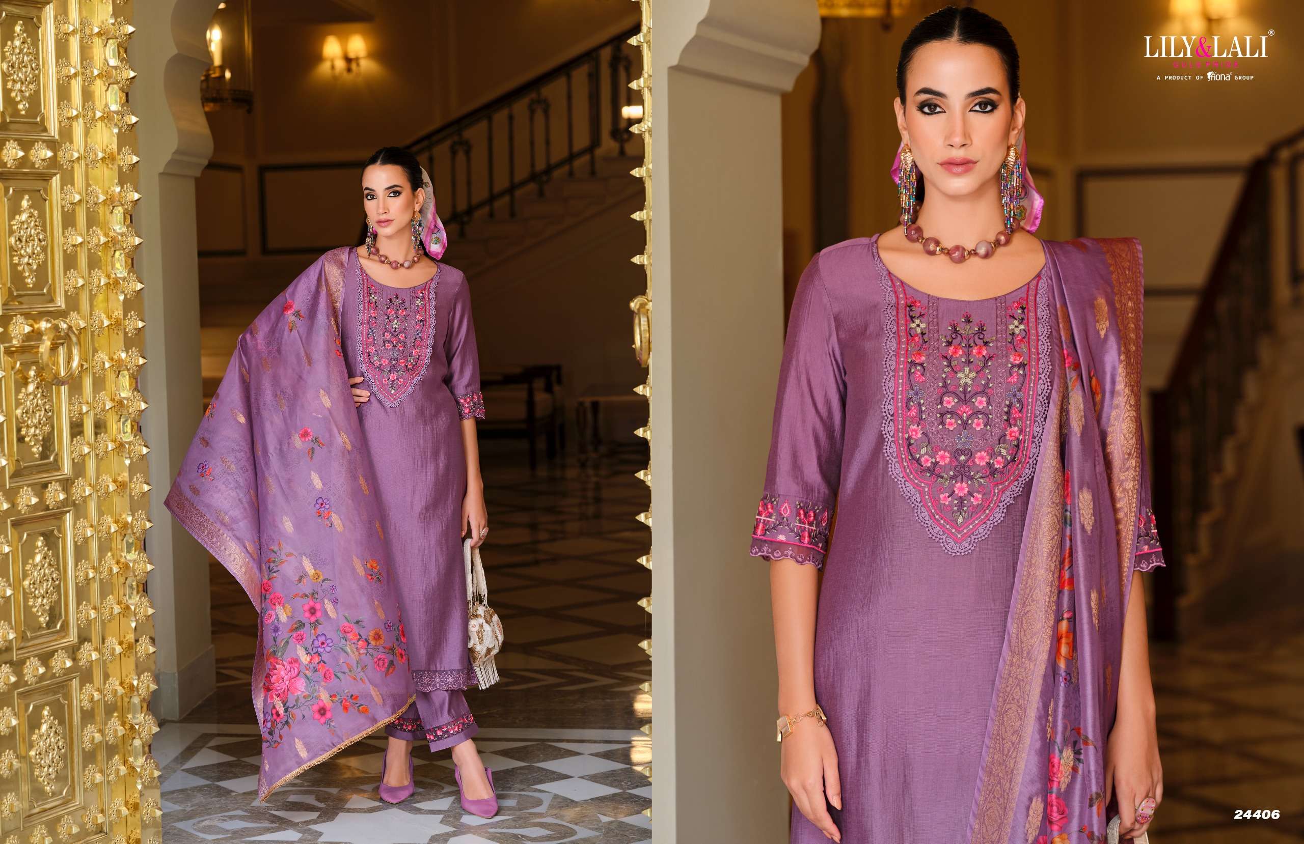 LILY & LALI PRESENTS MALVIKA VOL-3 VISCOSE FANCY KURTIS CATALOG WHOLESALER AND EXPORTER IN SURAT