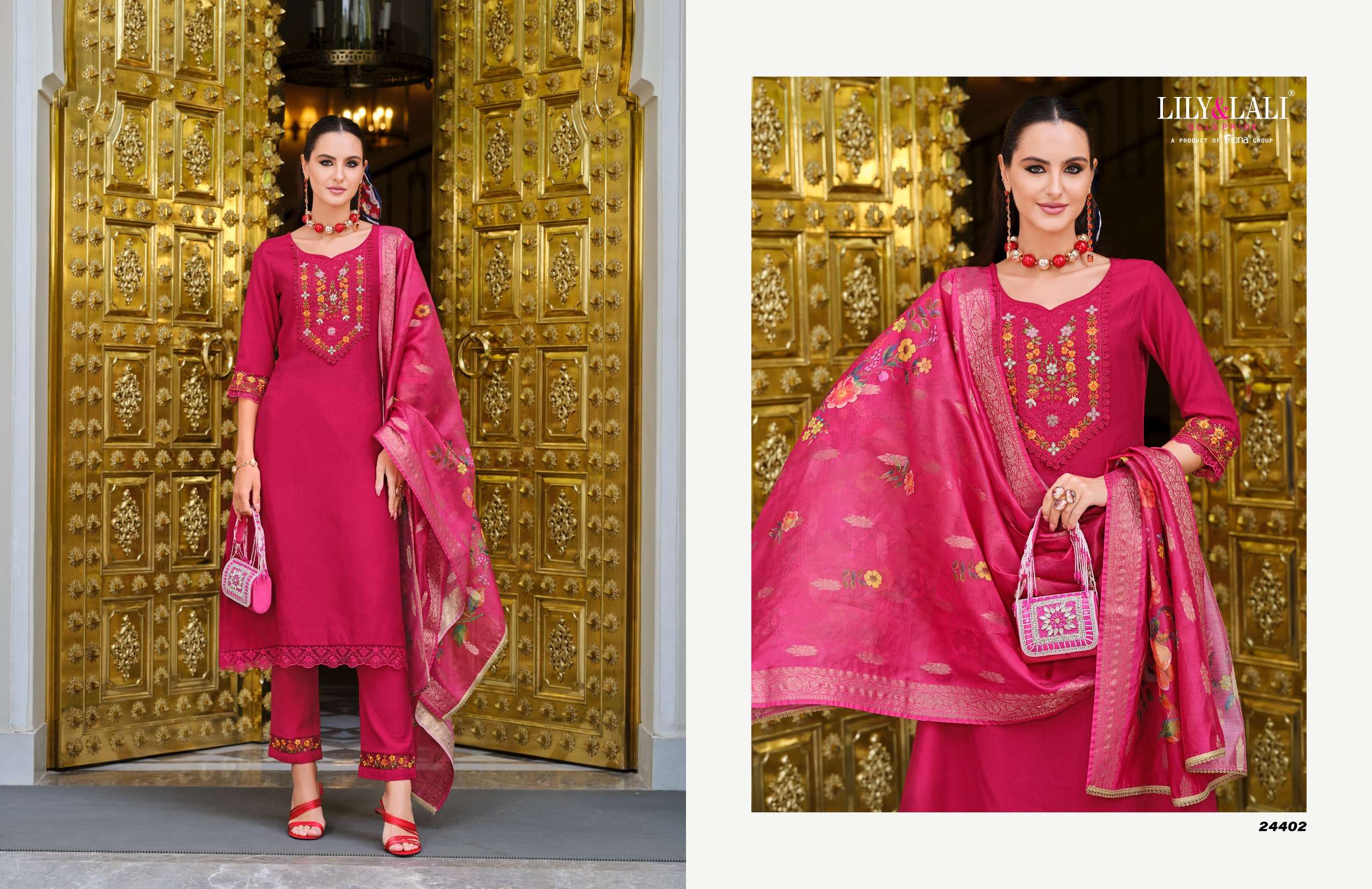 LILY & LALI PRESENTS MALVIKA VOL-3 VISCOSE FANCY KURTIS CATALOG WHOLESALER AND EXPORTER IN SURAT