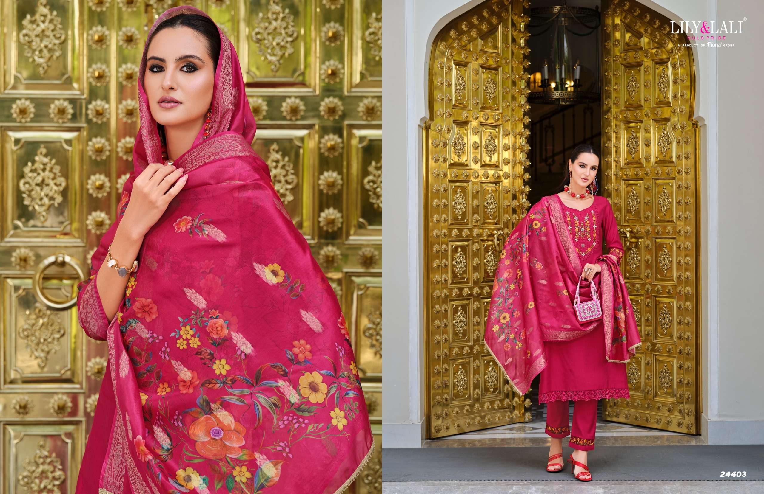 LILY & LALI PRESENTS MALVIKA VOL-3 VISCOSE FANCY KURTIS CATALOG WHOLESALER AND EXPORTER IN SURAT