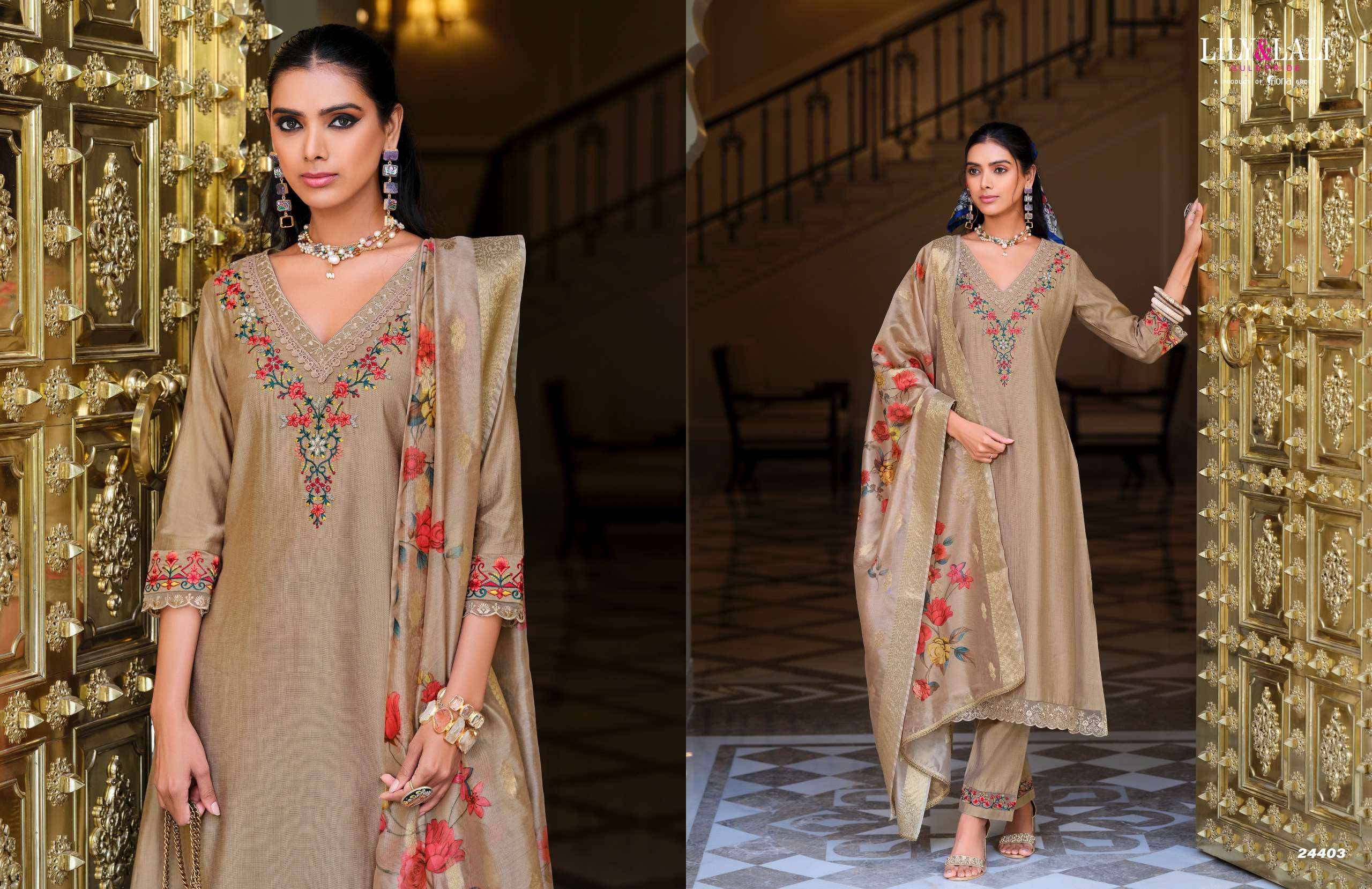 LILY & LALI PRESENTS MALVIKA VOL-3 VISCOSE FANCY KURTIS CATALOG WHOLESALER AND EXPORTER IN SURAT
