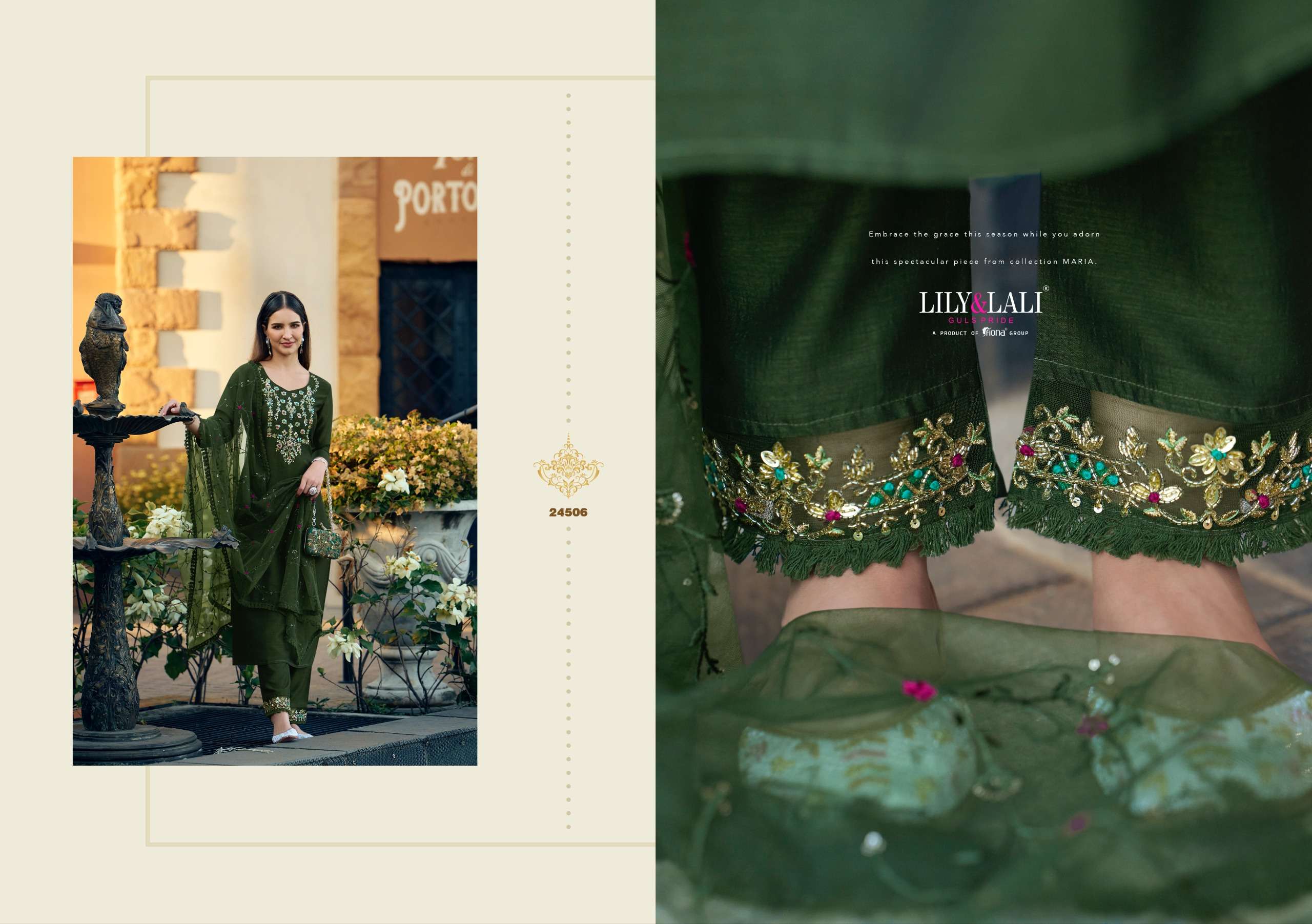 LILY & LALI PRESENTS MARIA-9 VOL-5 VICHITRA FANCY KURTIS CATALOG WHOLESALER AND EXPORTER IN SURAT