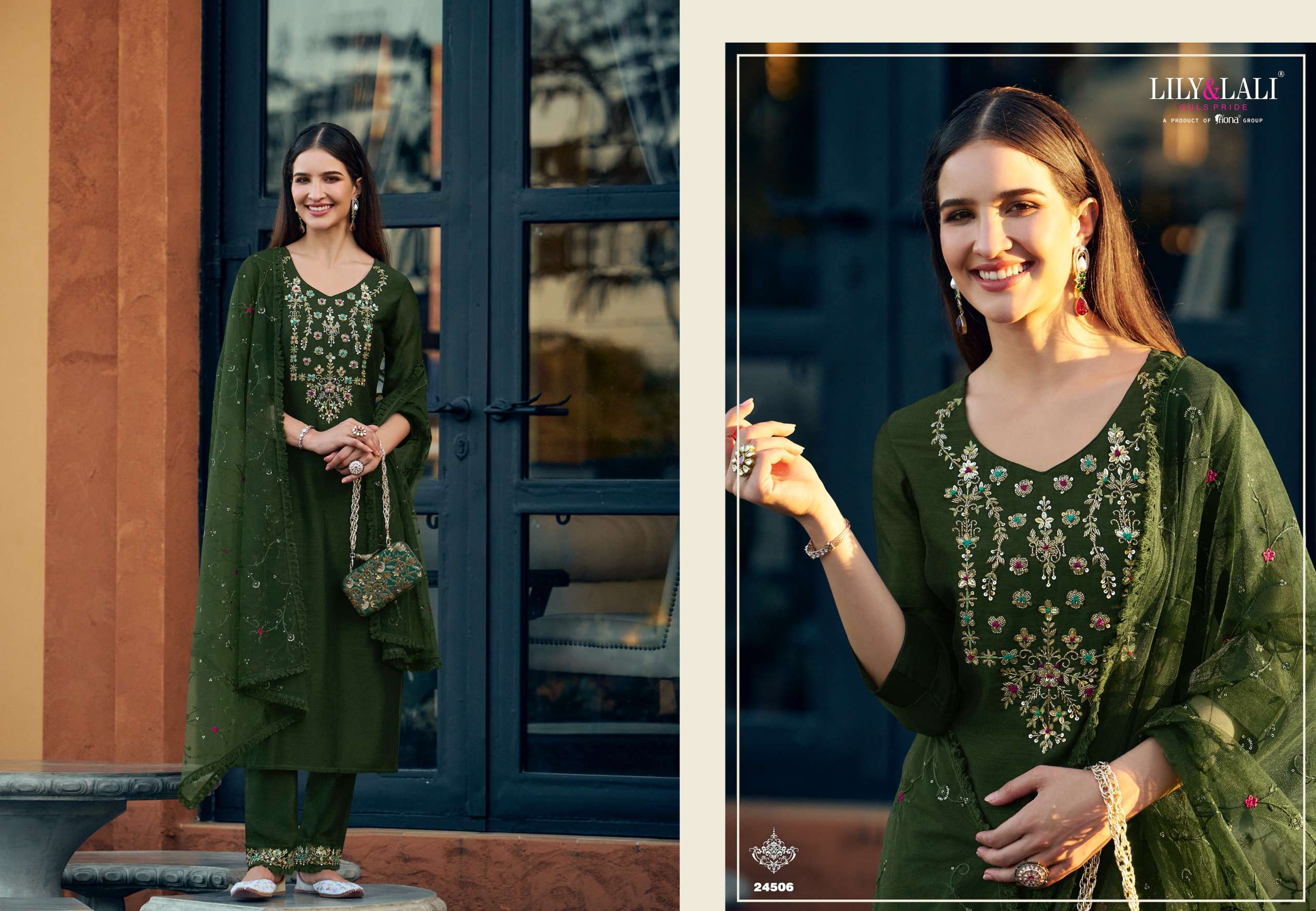 LILY & LALI PRESENTS MARIA-9 VOL-5 VICHITRA FANCY KURTIS CATALOG WHOLESALER AND EXPORTER IN SURAT