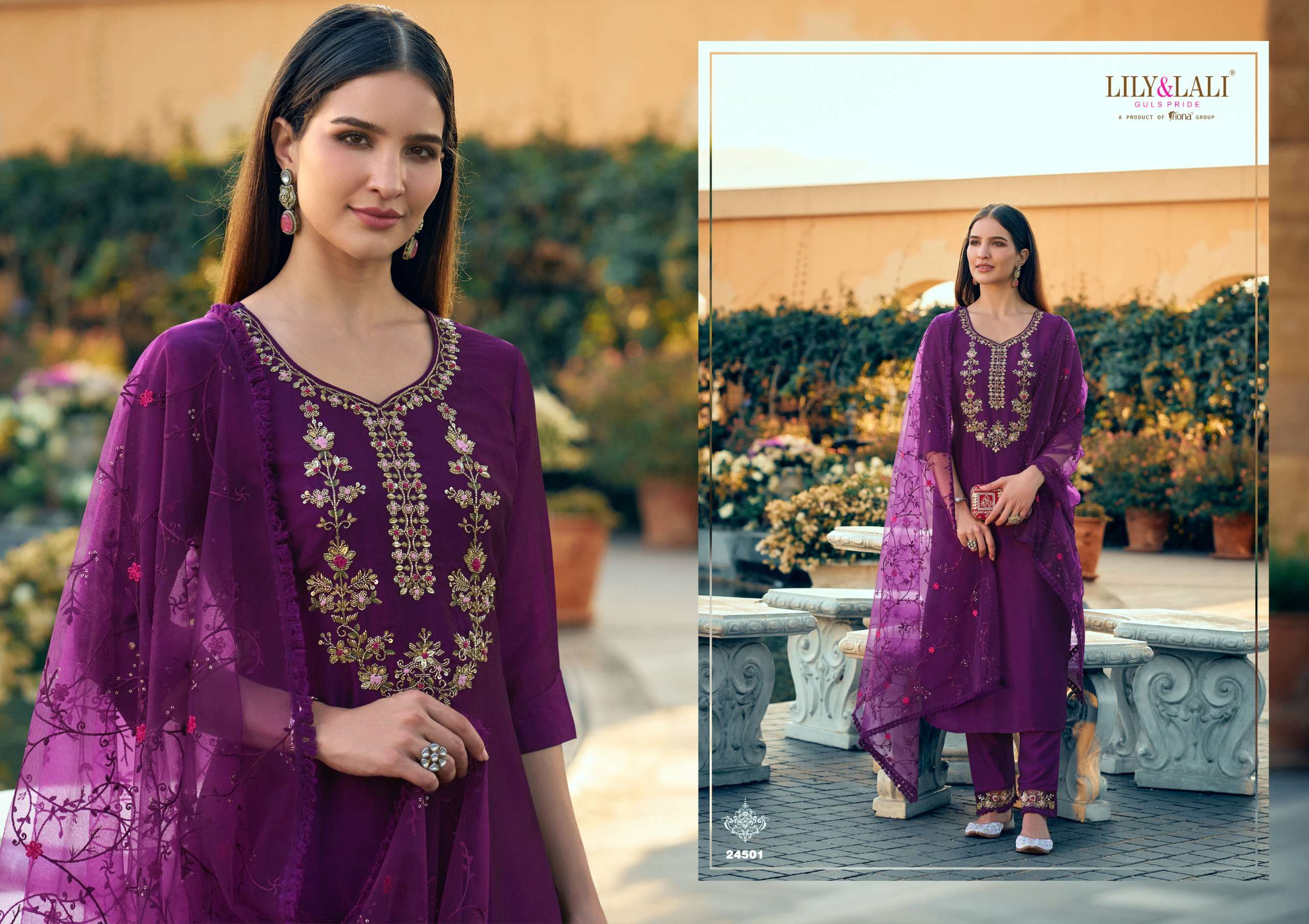 LILY & LALI PRESENTS MARIA-9 VOL-5 VICHITRA FANCY KURTIS CATALOG WHOLESALER AND EXPORTER IN SURAT