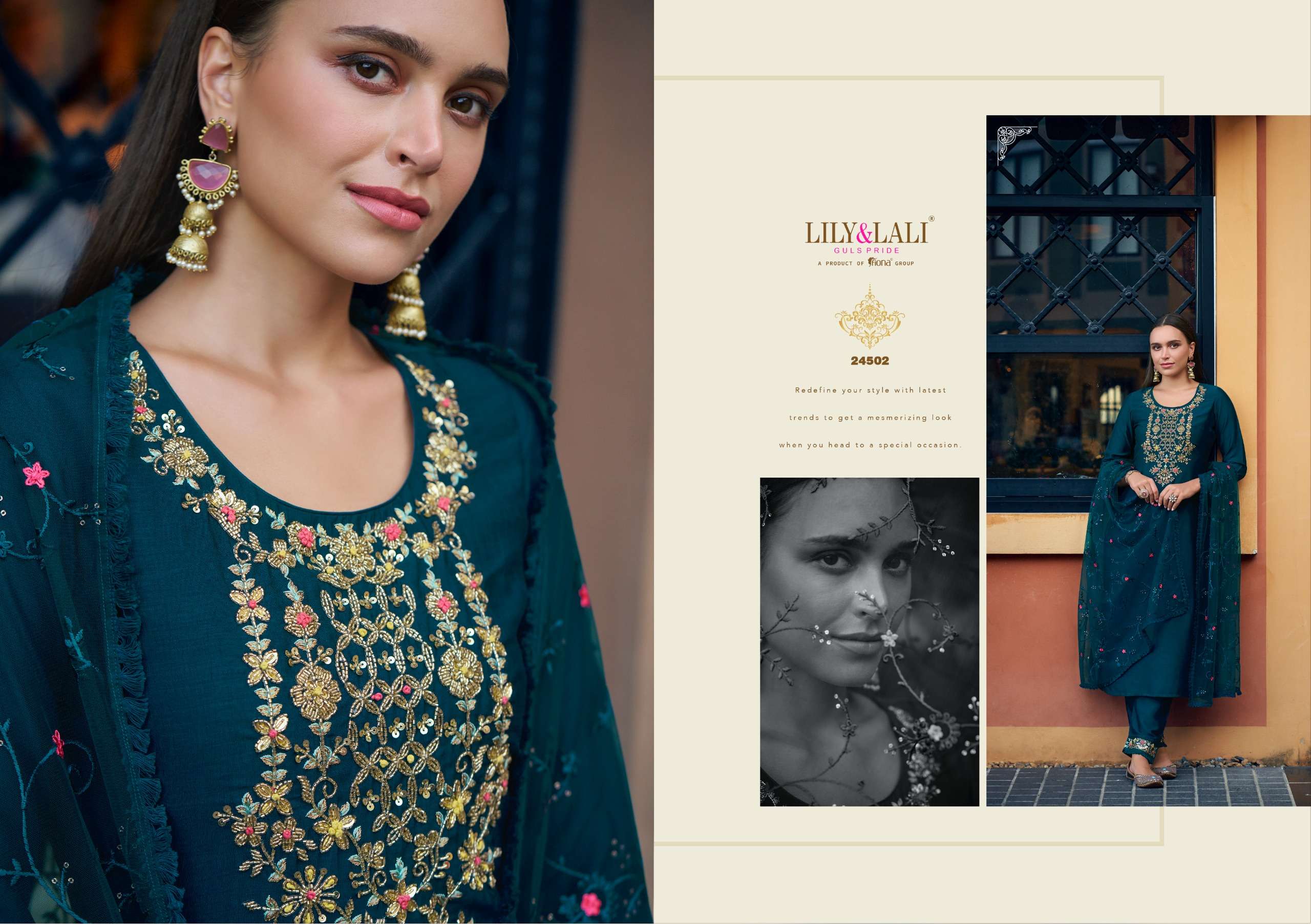 LILY & LALI PRESENTS MARIA-9 VOL-5 VICHITRA FANCY KURTIS CATALOG WHOLESALER AND EXPORTER IN SURAT