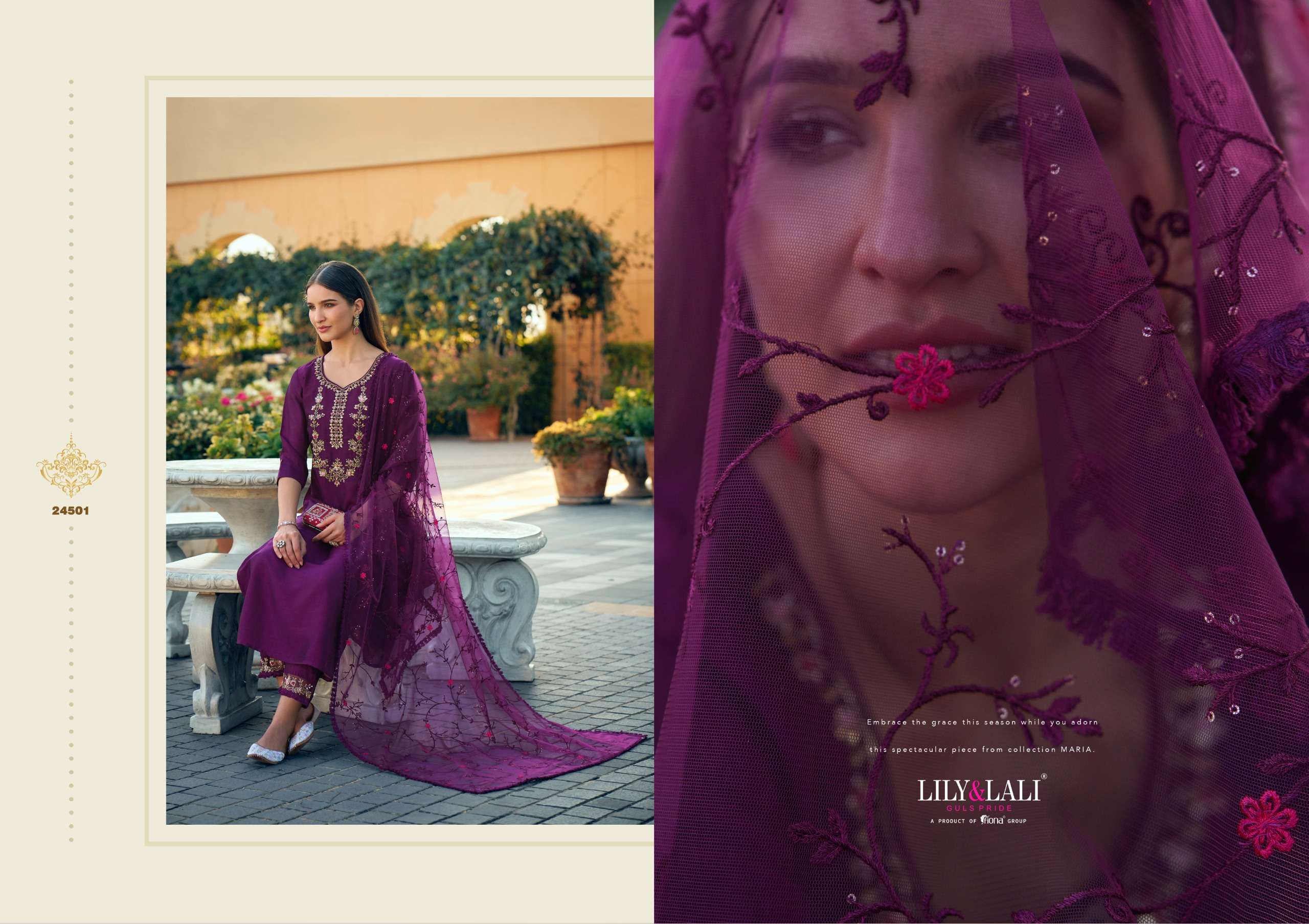 LILY & LALI PRESENTS MARIA-9 VOL-5 VICHITRA FANCY KURTIS CATALOG WHOLESALER AND EXPORTER IN SURAT
