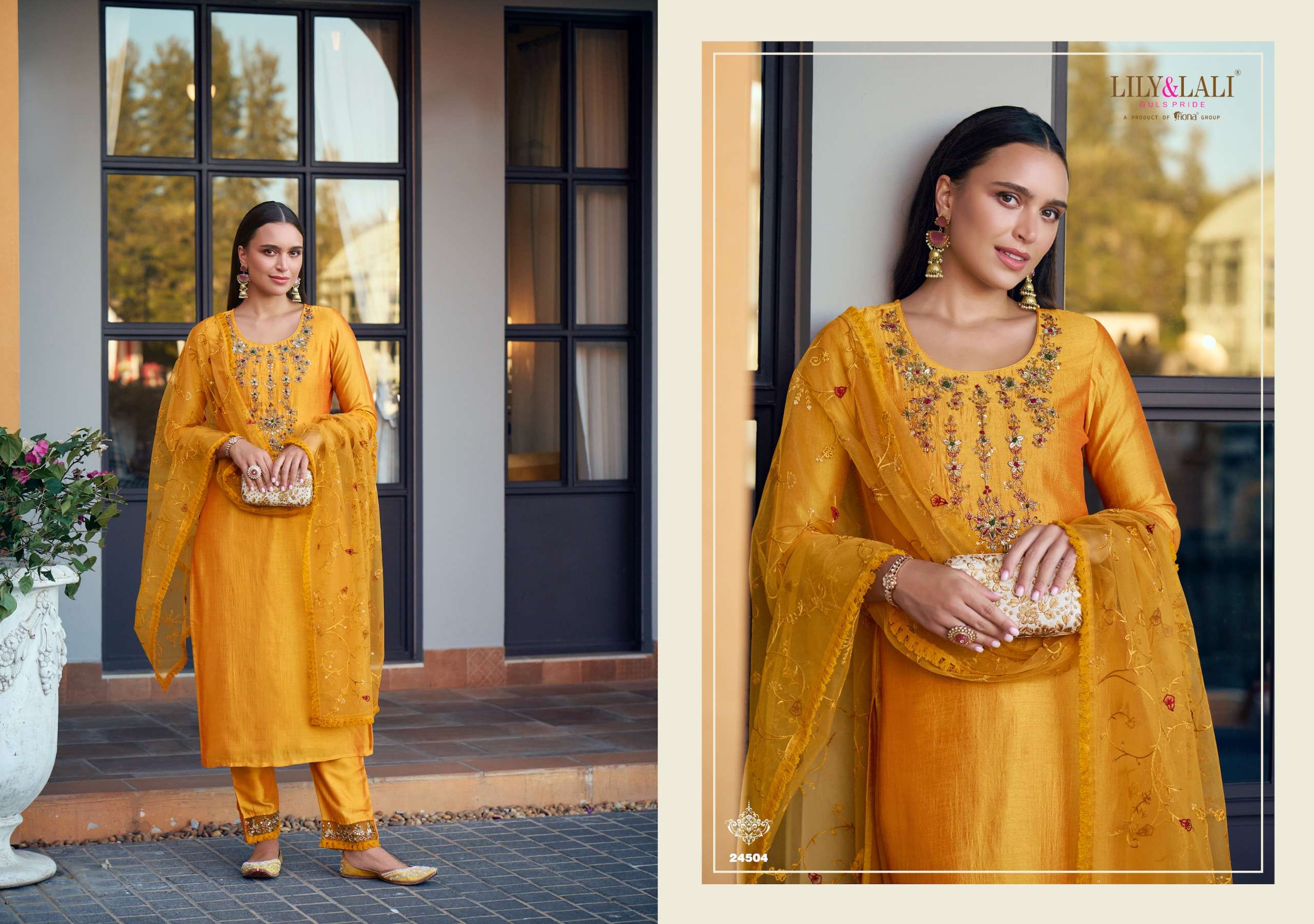 LILY & LALI PRESENTS MARIA-9 VOL-5 VICHITRA FANCY KURTIS CATALOG WHOLESALER AND EXPORTER IN SURAT