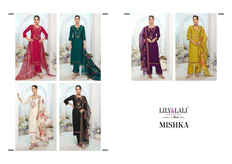 lily & lali presents mishka readymade jacquard viscose silk kurtis catalog wholesaler and exporter 