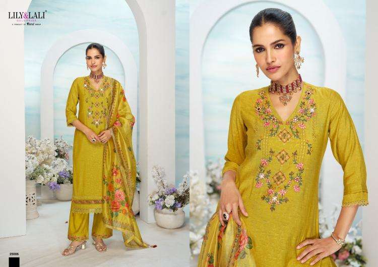 lily & lali presents mishka readymade jacquard viscose silk kurtis catalog wholesaler and exporter 