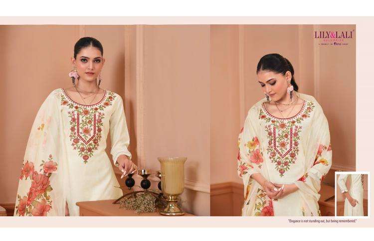 lily & lali presents monalisa vol-6 readymade viscose designer 3pcs kurtis catalog wholesaler and exporter 