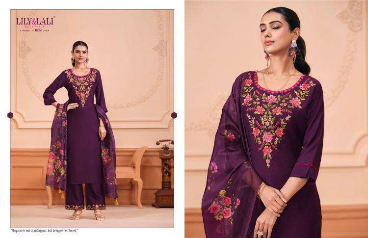 lily & lali presents monalisa vol-6 readymade viscose designer 3pcs kurtis catalog wholesaler and exporter 