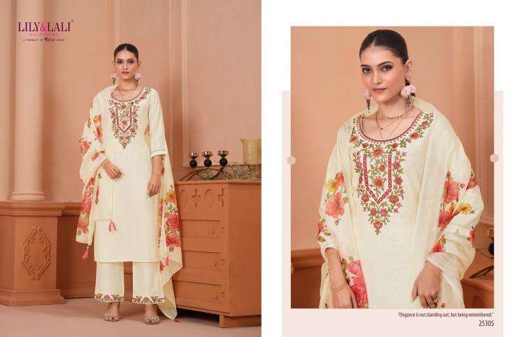 lily & lali presents monalisa vol-6 readymade viscose designer 3pcs kurtis catalog wholesaler and exporter 