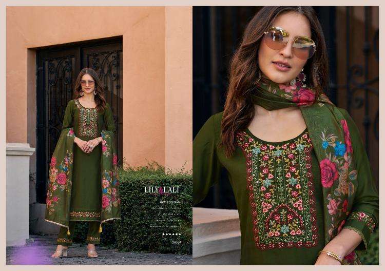 Lily & Lali Presents Srivalli Vol-2 Readymade Viscose Silk Modern Salwar Suit Catalog Wholesaler And Exporter In Surat