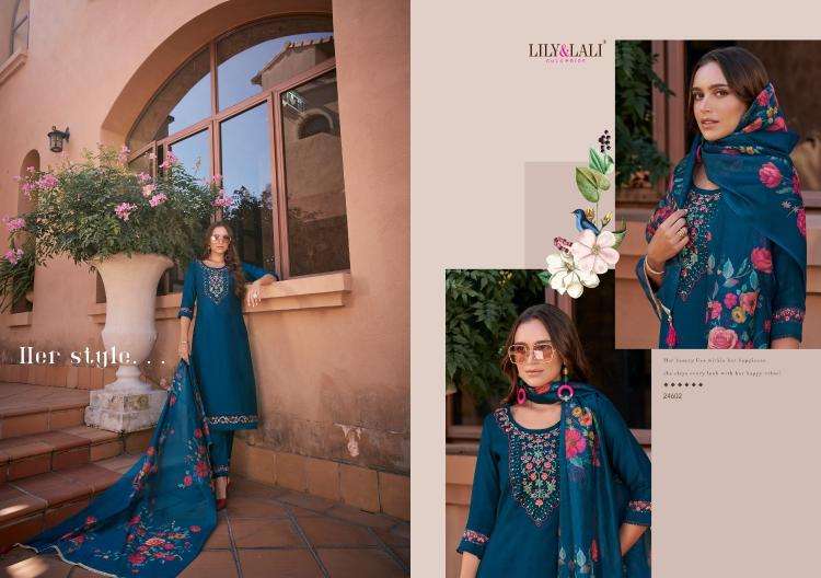 Lily & Lali Presents Srivalli Vol-2 Readymade Viscose Silk Modern Salwar Suit Catalog Wholesaler And Exporter In Surat