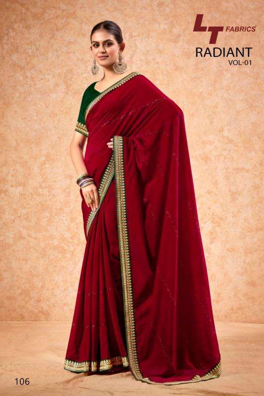 Lt Fashions Presents Radiant Vol-1 Dola Silk Casual Printed Saree With Fancy Blouse Catalog Wholesaler And Exporter 