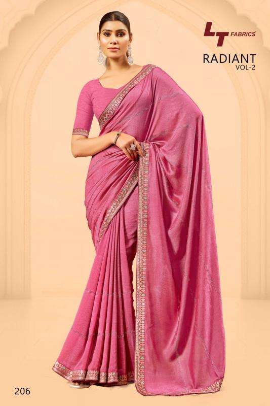 Lt Fashions Presents Radiant Vol-2 Dola Silk Casual Printed Saree With Fancy Blouse Catalog Wholesaler And Exporter 