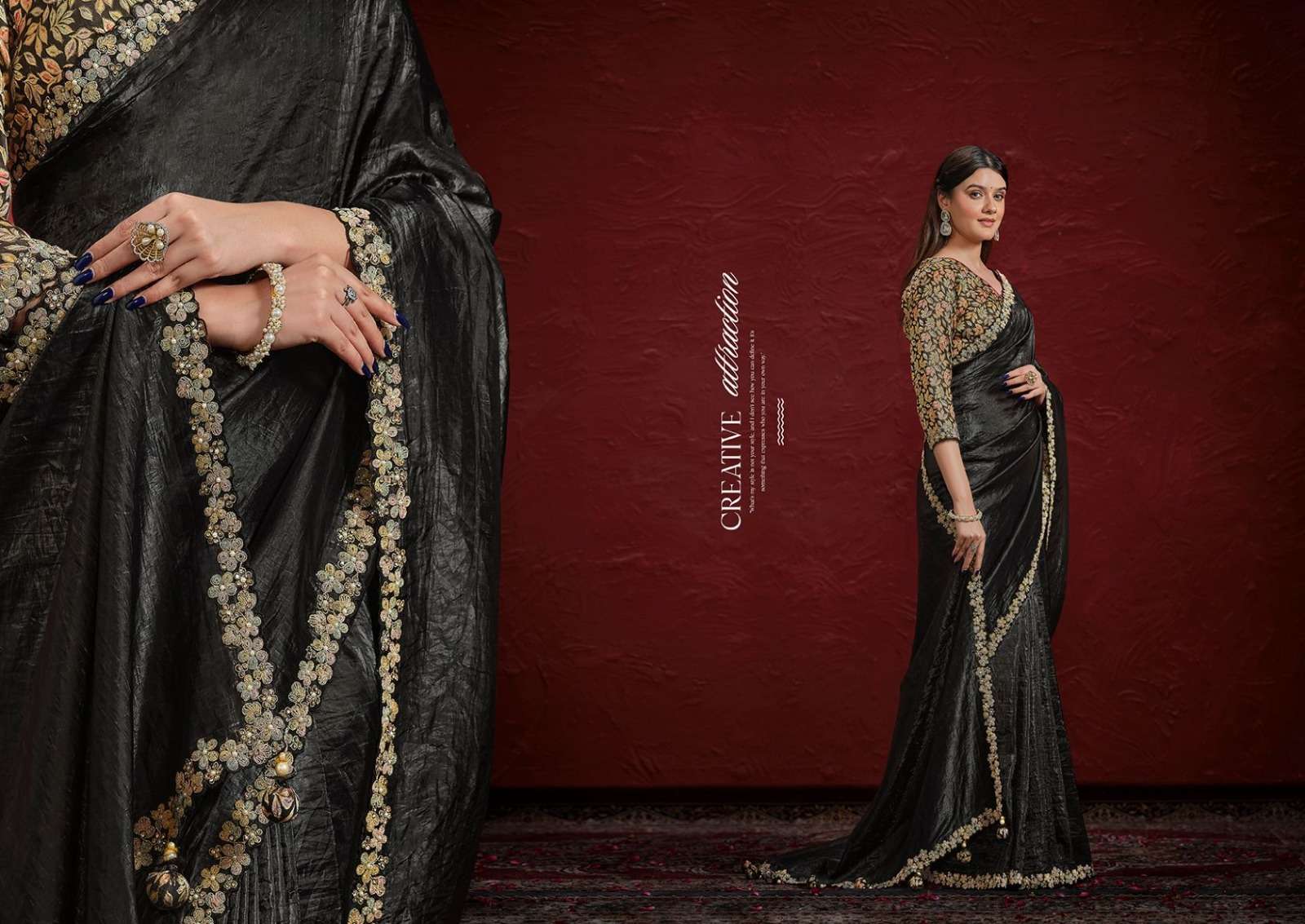 Mahotsav Presents Moh Manthan 24200 series Aaina Fancy Party Wear Saree Catalog Wholesaler And Exporter 