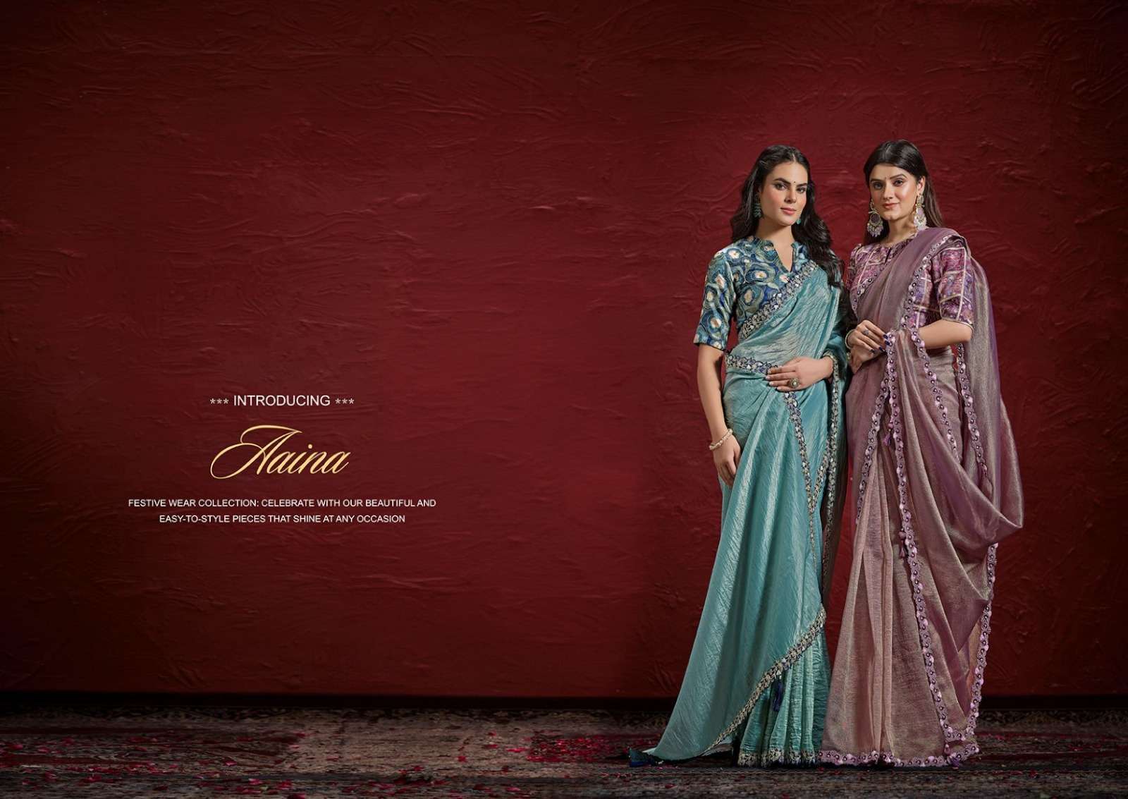 Mahotsav Presents Moh Manthan 24200 series Aaina Fancy Party Wear Saree Catalog Wholesaler And Exporter 