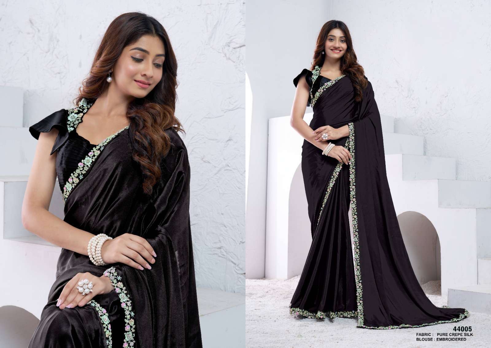 Mahotsav Presents Norita 44000 Series Swaraa Crape Silk Exclusive Sarees For Every Occasion Catalog wholesaler and Exporter 