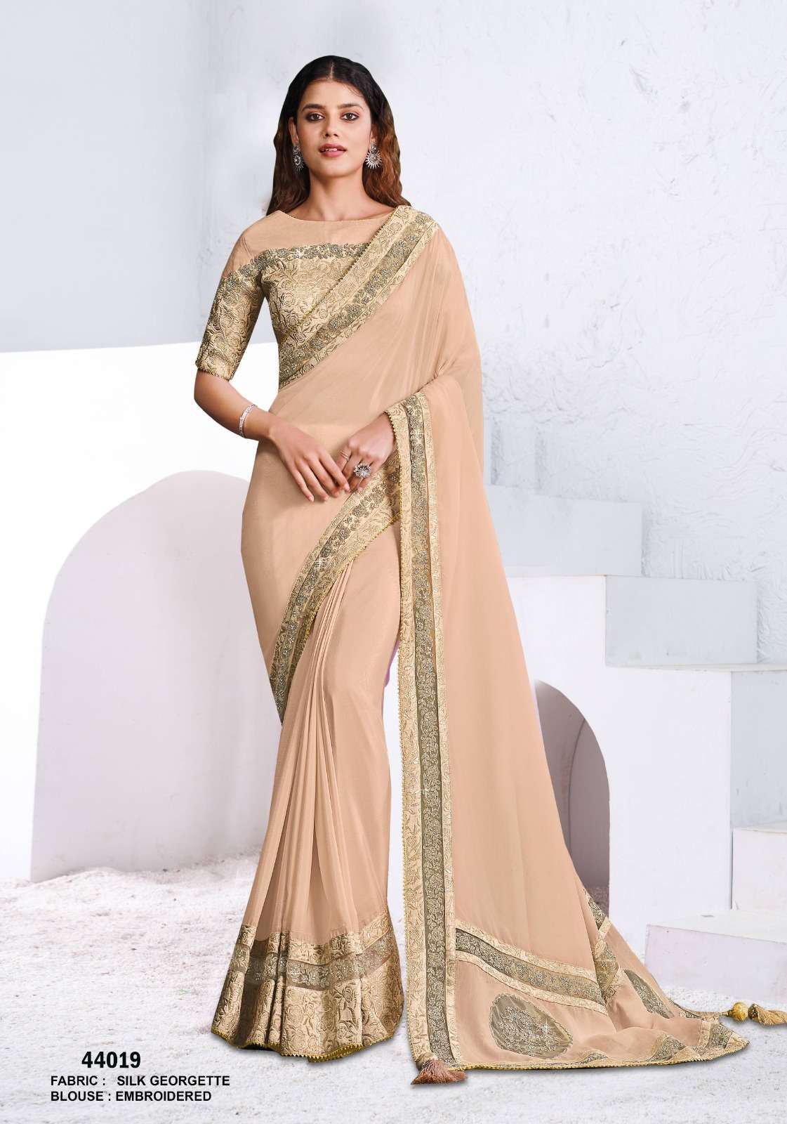 Mahotsav Presents Norita 44000 Series Swaraa Crape Silk Exclusive Sarees For Every Occasion Catalog wholesaler and Exporter 