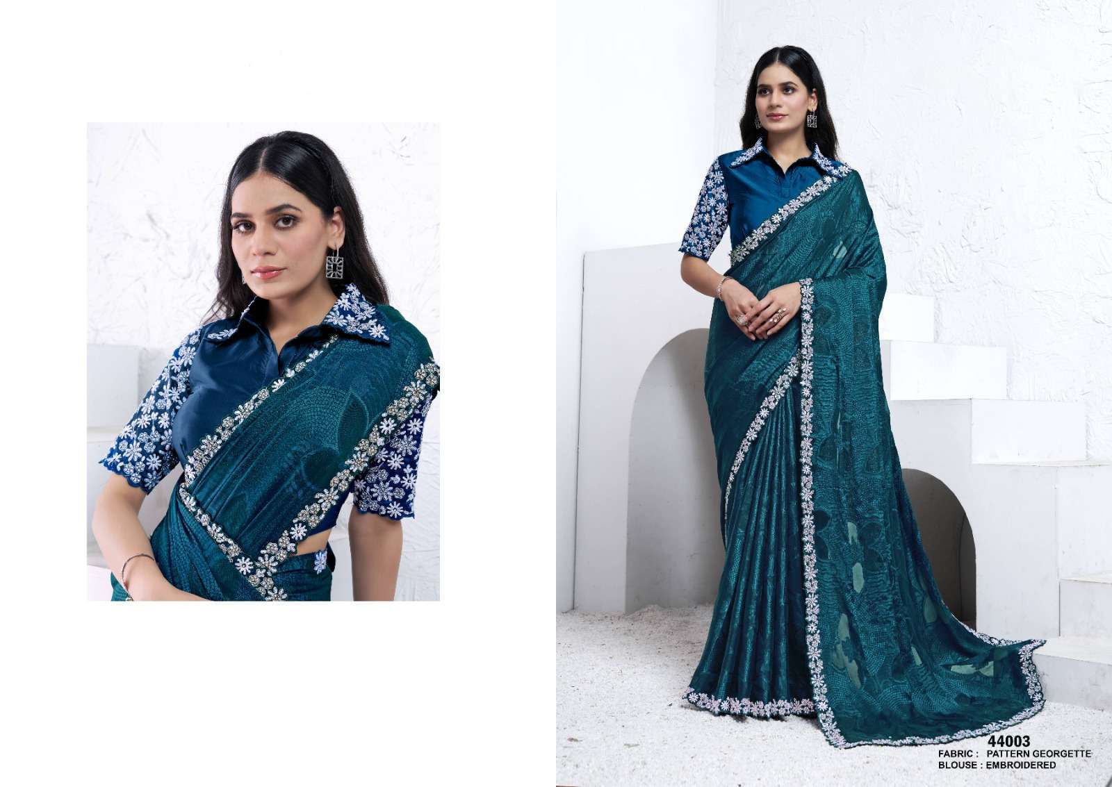 Mahotsav Presents Norita 44000 Series Swaraa Crape Silk Exclusive Sarees For Every Occasion Catalog wholesaler and Exporter 