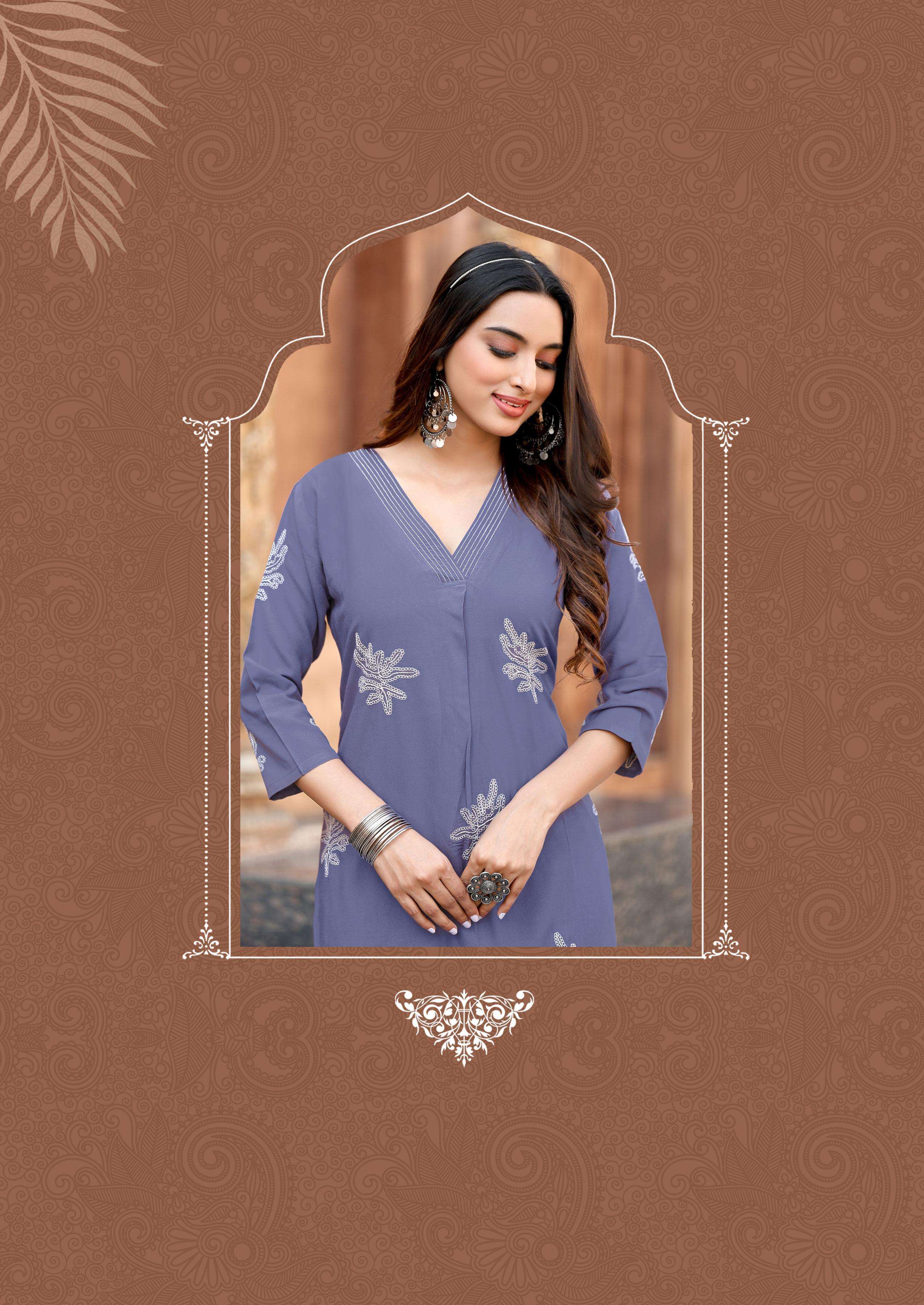 MITTOO PRESENTS ALBELLA FANCY RAYON KURTIS CATALOG WHOLESALER AND EXPORTER IN SURAT